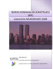 Indeks Kemahalan Konstruksi Kabupaten Mukomuko 2008